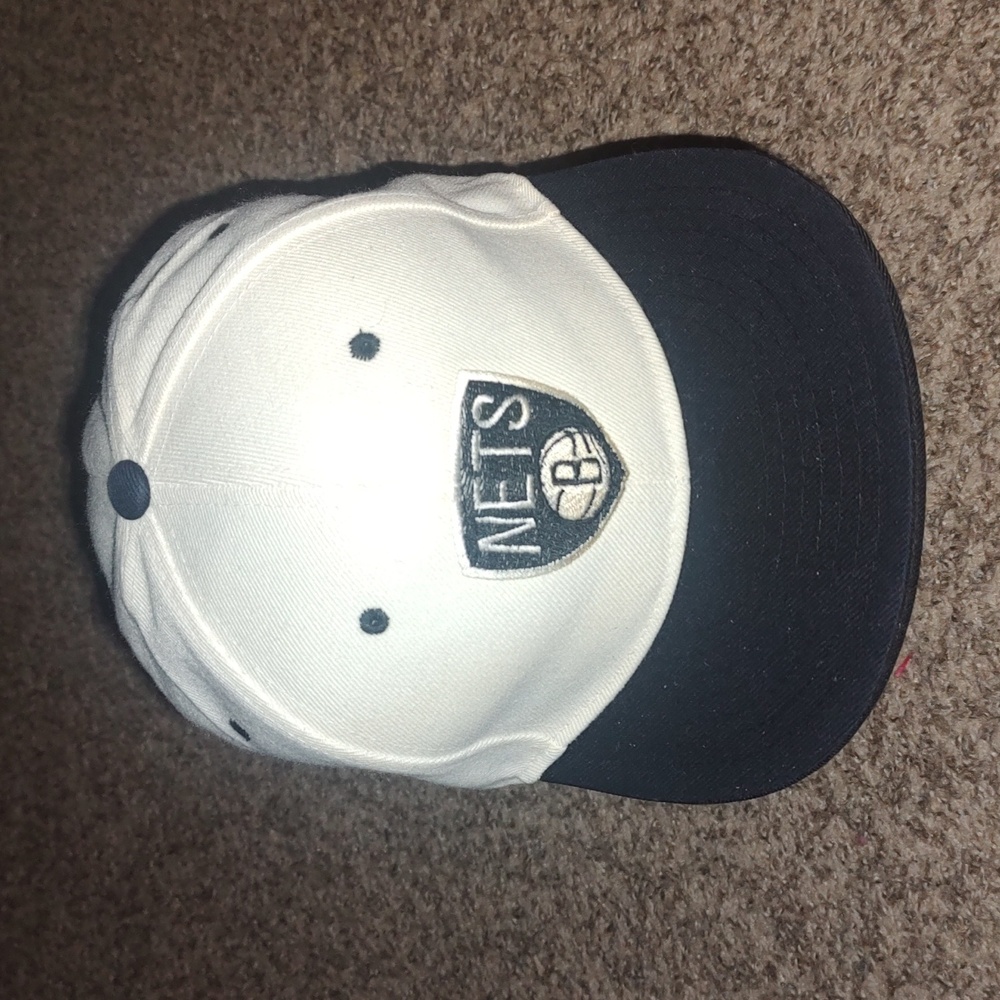 Rost NBA Brooklyn Nets Embroidered Snapback Hat Cap White Black